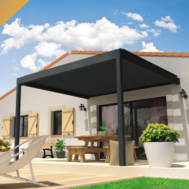 Pérgola Bioclimática LOLITE 4,00x4,613 M Cilindro com Telecomando  - 2