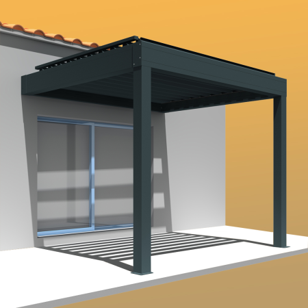 Pérgola Bioclimática LOLITE 4,00x4,088 M Cilindro com Telecomando  - 3