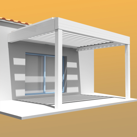 Pérgola Bioclimática SPINELLE 4,50x4,987 M Cilindro com Telecomando  - 4