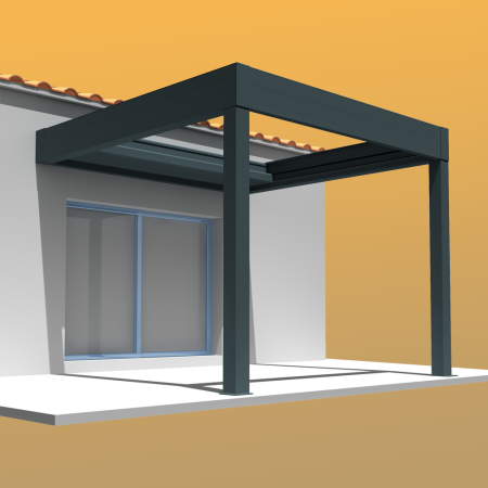 Pérgola retrátil HYLIA 4,50x4,109 M Motorizado com interruptor  - 4