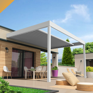 Pérgola retrátil HYLIA 5,00x5,213 M Motorizado com interruptor  - 1